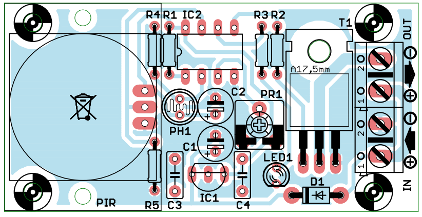 AVT1996 Bedlight Night-Light Controller with Motion Detector - fig 1