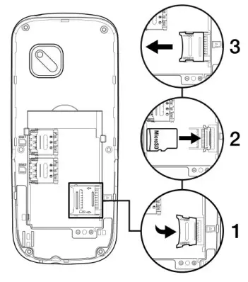 Inserting and removing the memory card