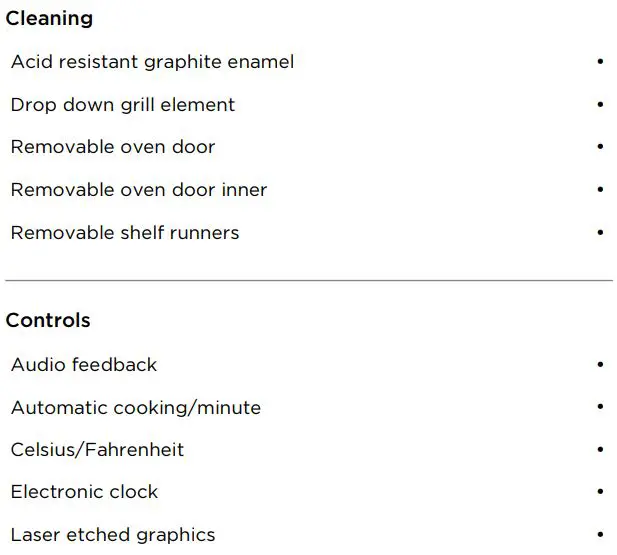 FISHER PAYKEL OR90SCG1X1 Freestanding Cooker Dual Fuel 90cm 5 Burners User Guide - SPECIFICATIONS
