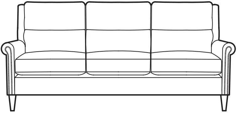 STICKLEY 96 9185 86 Woodlands Sock Arm Sofa - Figure 7