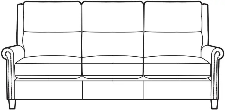 STICKLEY 96 9185 86 Woodlands Sock Arm Sofa - Figure 8