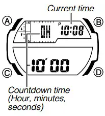 CASIO Watch 5450 - Countdown Timer