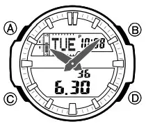 CASIO Watch 5450 - Illumination