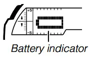CASIO Watch 5450 - battery indicator