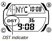 CASIO Watch 5450 - daylight saving time