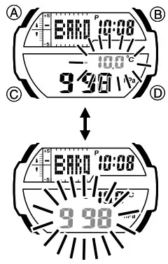 CASIO Watch 5450 - temperature sensor