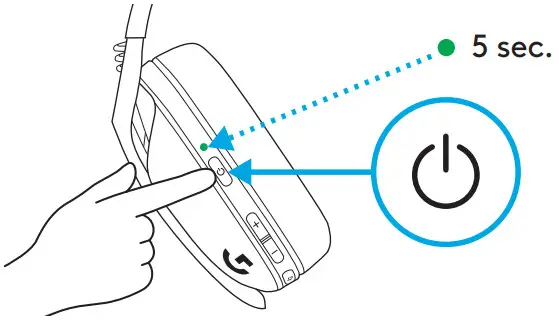 logitech G435 Wireless Gaming Headset - BATTERY CHECK
