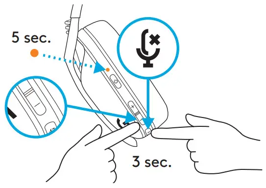 logitech G435 Wireless Gaming Headset - Set to 85 dB