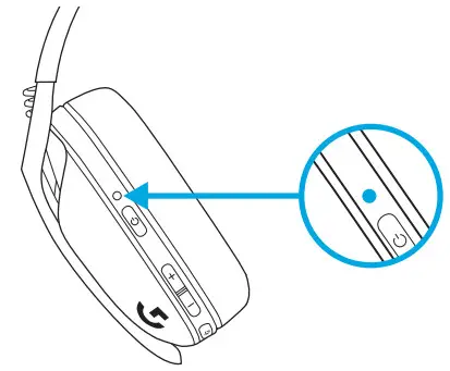 logitech G435 Wireless Gaming Headset - connected