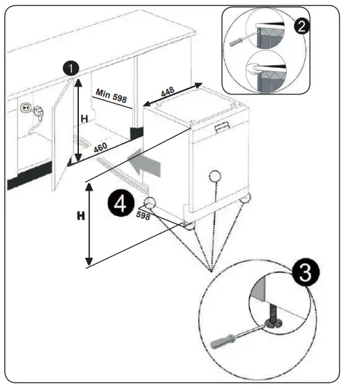 SHARP QW NS1CF49EI ES Dishwasher - Drain Hose 2