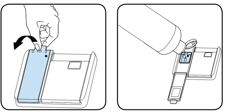 SHARP QW NS1CF49EI ES Dishwasher - Filling the detergent 1