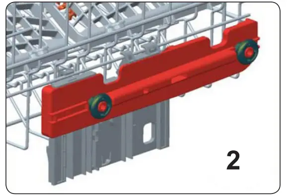 SHARP QW NS1CF49EI ES Dishwasher - Fixed Rack 2