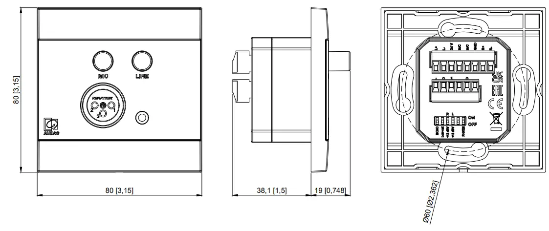 AUDAC WP210 Universal Wall Panel - fig 1