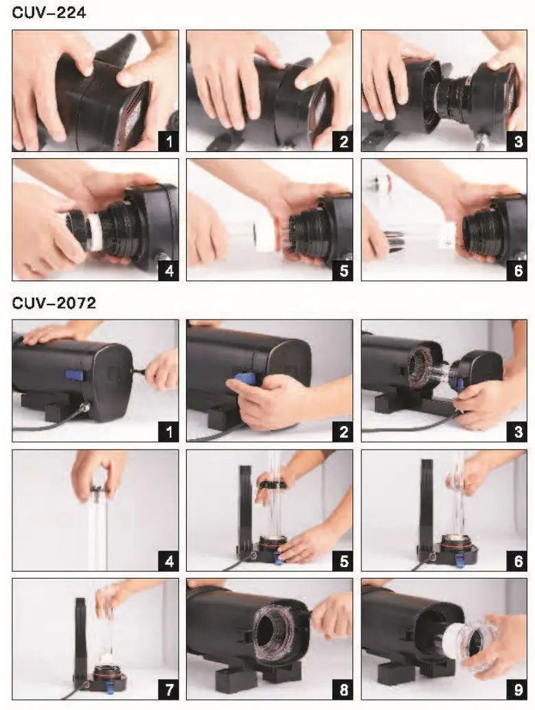 AquaOne CUV 218 Pond Clarifier Water Clarifier Light Filter - Clean