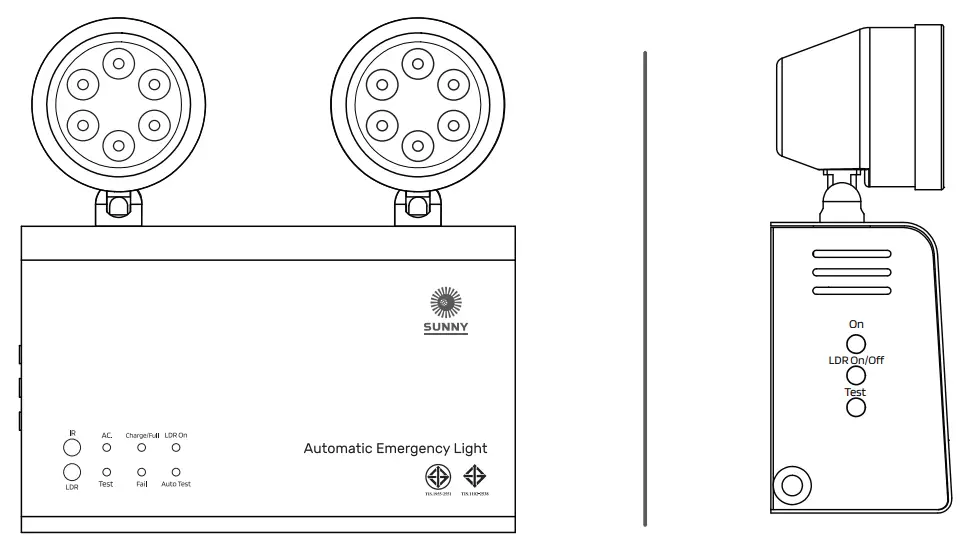 SUNNY MEL Series Self Contained Emergency Light