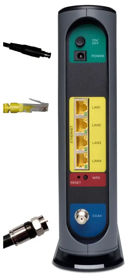 motorola MG7700 24x8 Cable Modem Plus AC1900 Router - 2