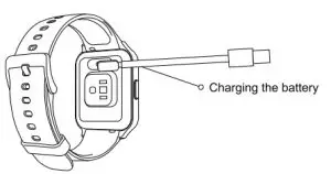 Deeprio Vidaa Smart Watch for Android iOS Phones-Turning on