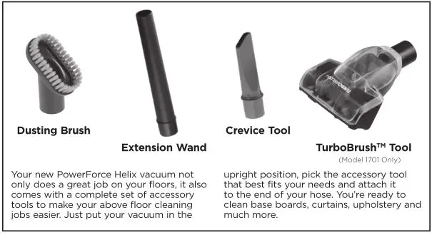 Bissell 1700 and 1701 Series Powerforce Vacuum - Accesories-Specialized Tools