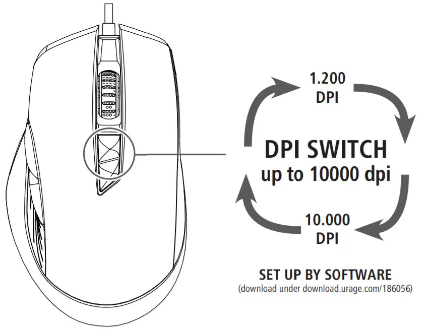 uRAGE 00186056 REAPER 700 Unleashed Gaming Mouse -figure 4