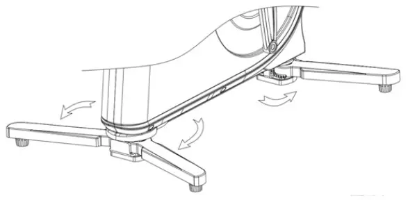 kogan FSDESKBIKWA Home and Office Exercise Bike with Height Adjustable Desk- ASSEMBLY