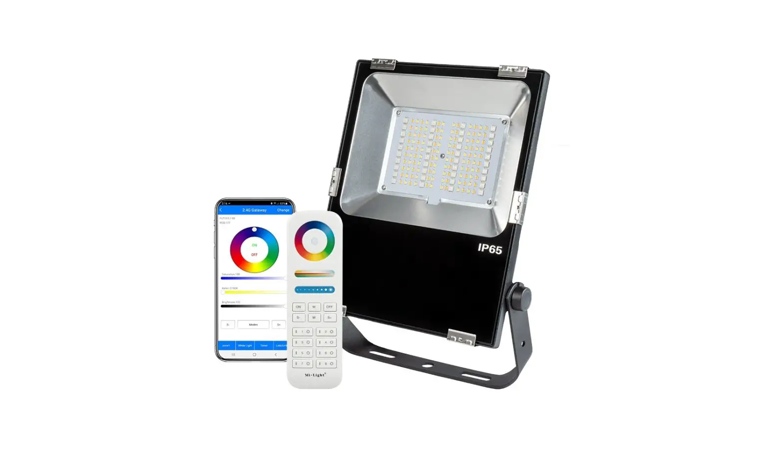 Super Bright Leds Fl-rgbcct Series Rf Controlled Rgbcct Led Flood Light User Manual