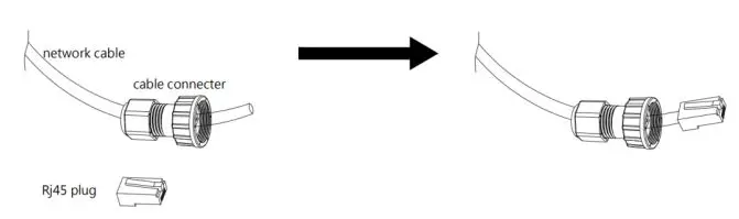 FOX-ESS 3-6kW Storage System Inverter Installation Guide - Crimp the cable with a Rj45 plug which is inside of the cable