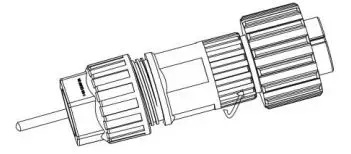 FOX-ESS 3-6kW Storage System Inverter Installation Guide - Loosen the cap on the terminal, pull the threaded sleeve out of the socket