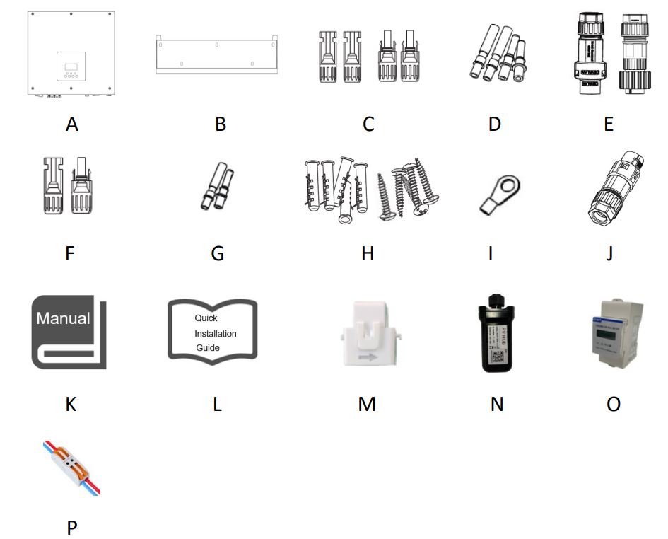 FOX-ESS 3-6kW Storage System Inverter Installation Guide - Packing List