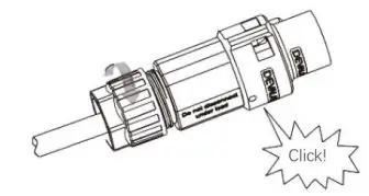 FOX-ESS 3-6kW Storage System Inverter Installation Guide - Push the threaded sleeve into the socket