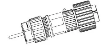 FOX-ESS 3-6kW Storage System Inverter Installation Guide - Push the threaded sleeve into the socket
