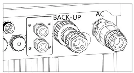 FOX-ESS 3-6kW Storage System Inverter Installation Guide - Push the threaded sleeve to connection terminal until both are locked