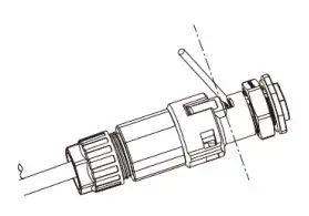 FOX-ESS 3-6kW Storage System Inverter Installation Guide - Push the threaded sleeve into the socket