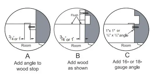 GLOBAL Window Air Conditioner 293082 User Manual - Alternate window jamb