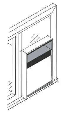 GLOBAL Window Air Conditioner 293082 User Manual - Drill two screw clearance holes
