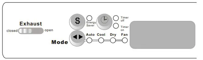 GLOBAL Window Air Conditioner 293082 User Manual - Exhaust Control