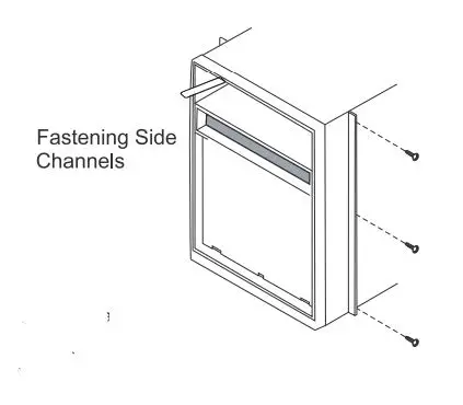 GLOBAL Window Air Conditioner 293082 User Manual - Fasten side channels