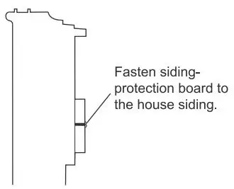 GLOBAL Window Air Conditioner 293082 User Manual - Securely attach a siding protection board