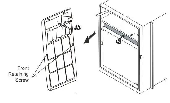 GLOBAL Window Air Conditioner 293082 User Manual - To remove front