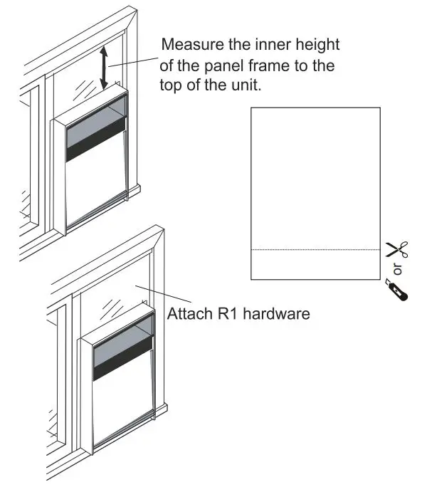 GLOBAL Window Air Conditioner 293082 User Manual - To replace the front