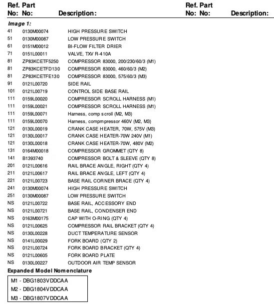 Tubing and Compressor Assembly-Table