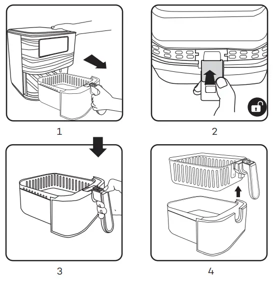 Innsky 55SA1US Air Fryer - Cleaning