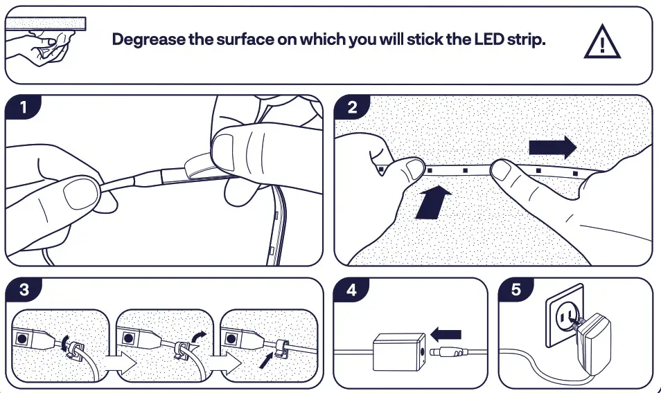 innr FL120C RGBCCT LED Strip- Installation