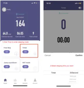 Smart Skipping Rope Time countdown Jumping 1
