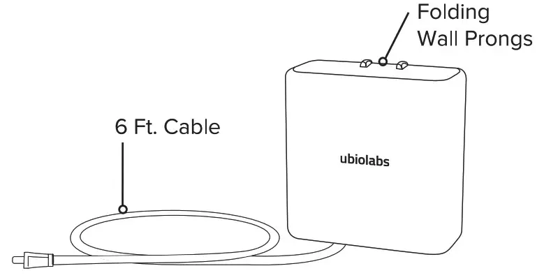 ubiolabs AWC1118 4-In-1 Wireless Charging Valet- Wall