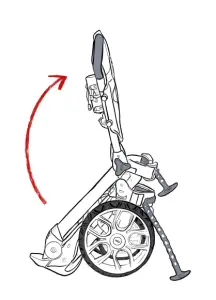 Stewart Golf R1-S PUSH Trolley - Push the handle