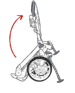 Stewart Golf R1-S PUSH Trolley - Rotate the