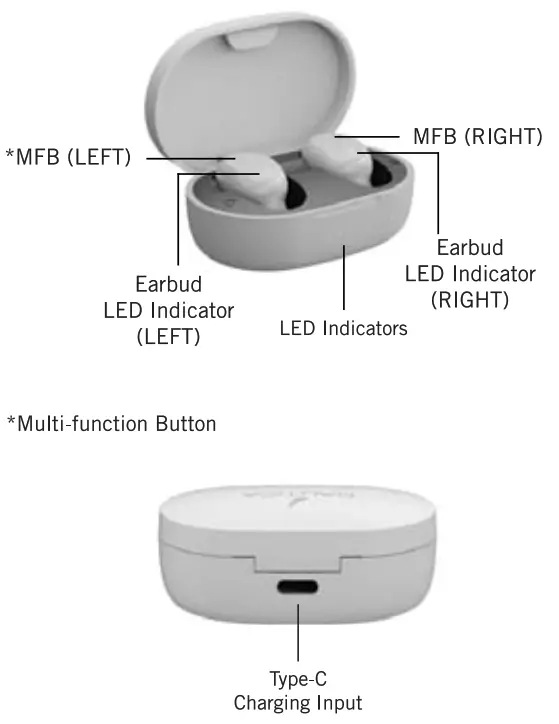 NAUTICA T120 True Wireless Stereo Earbuds with Charging Case - product description