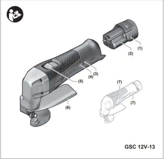 BOSCH GSC 12V 13 Cordless Metal Shear - fig 1