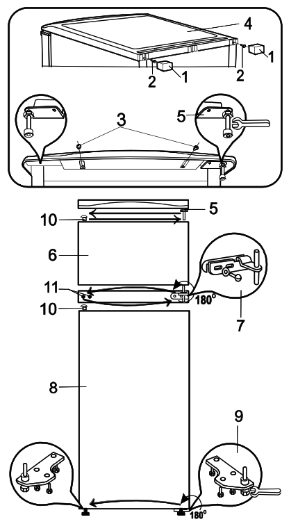 SNAIGE FR24SM Refrigerator - THE DOORS