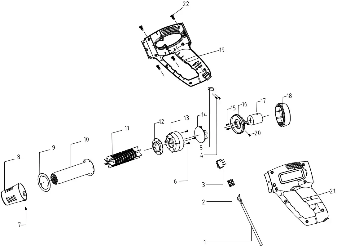 HARBOR FREIGHT 56434 1500W Dual Temperature Heat Gun - fig2